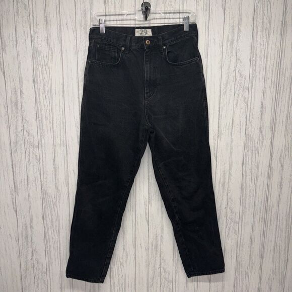 We The Free Denim - Womens Size 29 We The Free High Waist Straight Jeans Black
